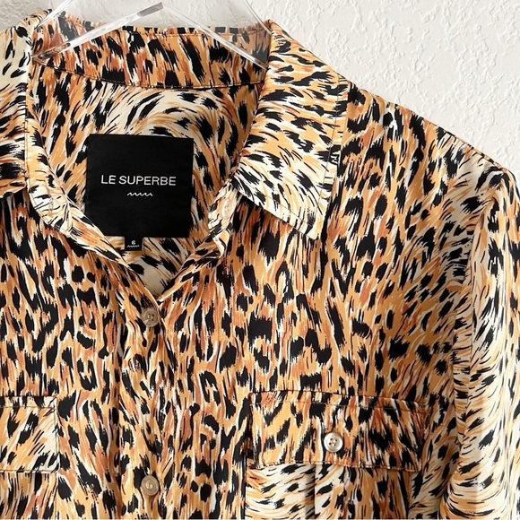 LE SUPERBE Cheetah - Print Walking Safari Shirt - Picture 6 of 13